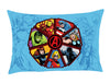 Character Aquarius - Blue 100% Cotton Double Bedsheet - Marvel Avengers By Spaces