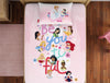 Character Rose Shadow - Pink 100% Cotton Single Bedsheet - Disney Princess By Spaces