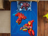 Character Indigo Bunting - Blue 100% Cotton Single Bedsheet - Marvel Iron Man By Spaces