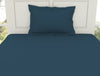 Solid Navy 100% Cotton Single Bedsheet - Everyday Essentials By Spaces