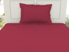 Solid Red 100% Cotton Single Bedsheet - Everyday Essentials By Spaces