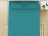 Solid Teal - Teal 100% Cotton King Fitted Sheet - Everyday Essentials By Spaces