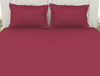 Solid Red 100% Cotton King Fitted Sheet - Everyday Essentials By Spaces
