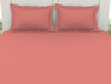 Solid Coral - Coral 100% Cotton King Fitted Sheet - Everyday Essentials By Spaces