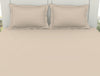Solid Beige 100% Cotton King Fitted Sheet - Everyday Essentials By Spaces