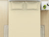 Solid Ivory - Ivory 100% Cotton King Fitted Sheet - Everyday Essentials By Spaces