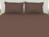 Solid Brown 100% Cotton Large Bedsheet - Everyday Essentials By Spaces