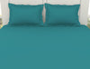 Solid Teal - Teal 100% Cotton Large Bedsheet - Everyday Essentials By Spaces