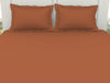 Solid Rust 100% Cotton Large Bedsheet - Everyday Essentials By Spaces