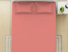 Solid Coral - Coral 100% Cotton Queen Fitted Sheet - Everyday Essentials By Spaces