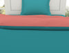 Solid Teal/ Coral - Teal 100% Cotton Shell Single Quilt - Everyday Essentials By Spaces