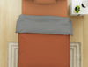 Solid Rust/ Gray - Rust 100% Cotton Shell Single Quilt / AC Comforter - Everyday Essentials By Spaces