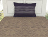 Geometric Sand - Brown 100% Cotton Single Bedsheet - Geospace By Spaces