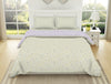 Floral Mystic Blue - Light Grey 100% Cotton Shell Double Quilt / AC Comforter - Bohemia By Spaces