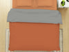 Solid Rust/ Gray - Rust 100% Cotton Shell Double Quilt / AC Comforter - Everyday Essentials By Spaces
