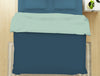 Solid Navy/ Mint 100% Cotton Shell Double Quilt / AC Comforter - Everyday Essentials By Spaces