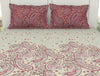 Ornate Flowering Ginger - Pink 100% Cotton Double Bedsheet - Bohemia By Spaces