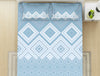 Geometric Dream Blue - Light Blue 100% Cotton Double Bedsheet - Geospace By Spaces
