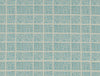 Geometric Aruba Blue - Aqua 100% Cotton Double Bedsheet - Geospace By Spaces