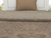 Geometric Sand - Brown 100% Cotton Shell Single Quilt / AC Comforter - Geospace By Spaces