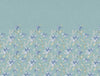 Floral Sky Light - Light Blue 100% Cotton King Fitted Sheet - Bohemia By Spaces