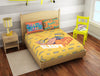 Character Daffodil - Yellow 100% Cotton Double Bedsheet - Universal Lazy Days Minions By Spaces