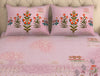 Floral Strawberry Cream - Blush 100% Cotton Large Bedsheet - Romantica By Spaces
