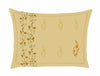 Floral After Glow - Light Yellow Cotton Viscose Double Bedsheet - Oshibana By Spaces