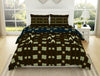 Geometric Gothic Olive - Dark Brown 100% Cotton Shell Bed In A Bag - Ikkat By Spaces
