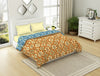 Geometric Citrus - Yellow 100% Cotton Shell Double Quilt - Ikkat By Spaces