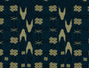 Geometric Set Sail - Dark Blue 100% Cotton Shell Double Quilt / AC Comforter - Ikkat By Spaces