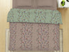 Floral Mauve Morn - Violet 100% Cotton Shell Double Quilt / AC Comforter - Lattice By Spaces