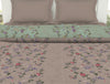 Floral Mauve Morn - Violet 100% Cotton Shell Double Quilt / AC Comforter - Lattice By Spaces