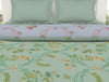 Floral Bay - Light Aqua 100% Cotton Shell Double Quilt / AC Comforter - Lattice By Spaces