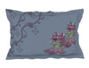 Floral Thistle - Light Voilet 100% Cotton Large Bedsheet - Lattice By Spaces