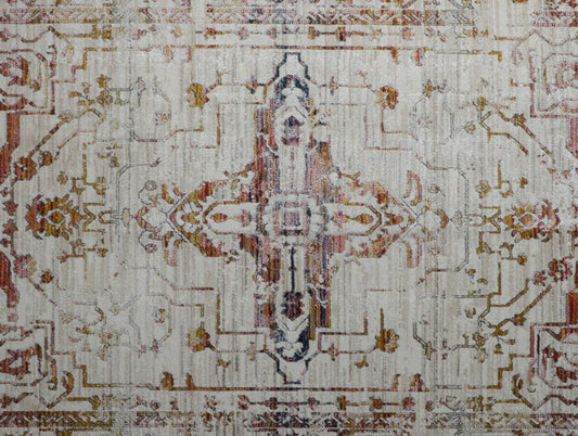 Dark Beige Multilayer Texture Polypropylene Woven Carpet - Nimbus By Spaces