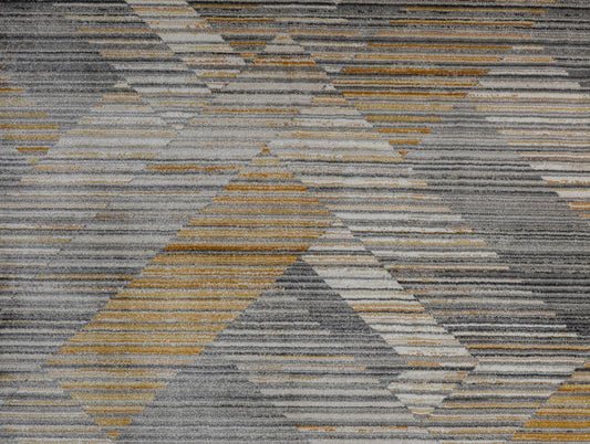 Dark Grey Multilayer Texture Polypropylene Woven Carpet - Nimbus By Spaces