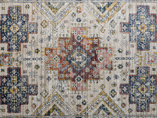 Dark Beige Multilayer Texture Polypropylene Woven Carpet - Nimbus By Spaces