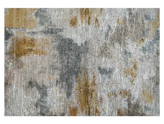 Dark Grey Plush Feel Acrylic Woven Carpet - Grace By Spaces