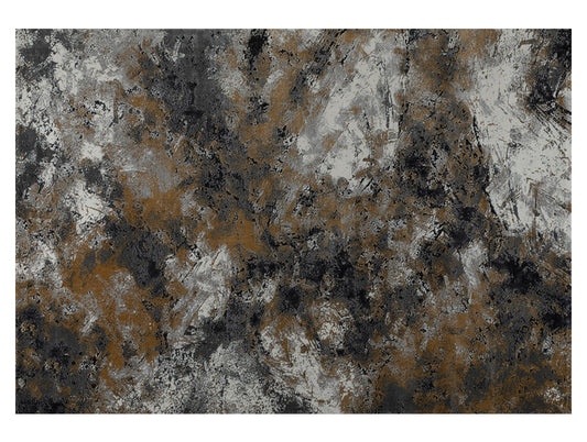 Dark Grey Plush Feel Polypropylene Woven Carpet - Iva By Spaces