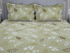 Floral Light Brown Microfiber Double Bedsheet - Welspun Forever By Welspun