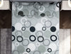 Geometric Light Silver Microfiber Double Bedsheet - Welspun Forever By Welspun