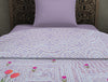 Floral Lavender Frost Polyester Fleece Blanket - Gulrana - Rangana By Spaces