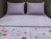 Floral Lavender Frost - Light Violet Polyester Fleece Blanket - Gulrana - Rangana By Spaces