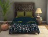 Floral Blue Coral  Polyester Fleece Blanket - Pichwai - Rangana By Spaces