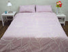 Floral Lilac-Light Violet 100% Cotton Double Bedspread - Château By Spun