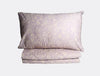 Floral Lilac-Light Violet 100% Cotton Double Bedspread - Rosé  By Spun