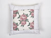 Floral Ivory-White 100% Cotton Cushion Covers - Courtyard By Spun