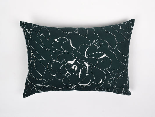 Abstract Green 100% Cotton Cushion Covers - Courtyard By Spaces