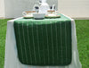 Handcrafted Green 100% Cotton Table Runner - Courtyard By Spun